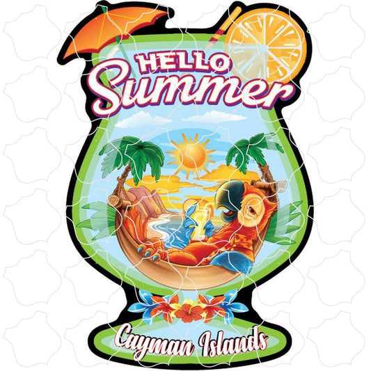 Cayman Islands B.W.I Hello Summer Parrot