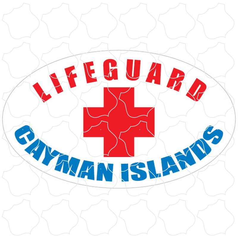 Cayman Islands B.W.I Beach Lifeguard Oval