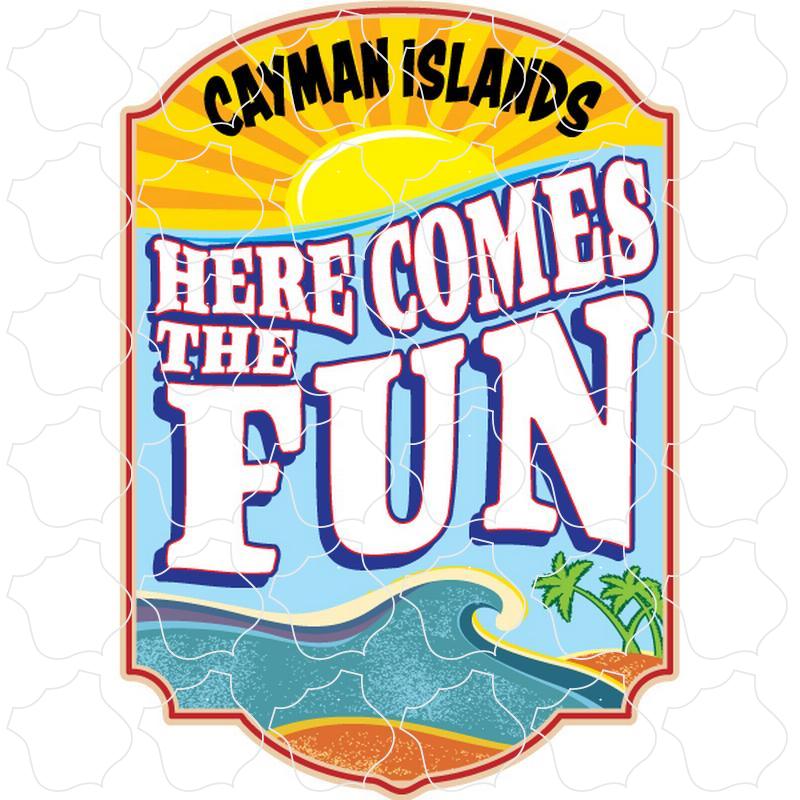 Cayman Islands B.W.I Here Comes the Fun Vertical