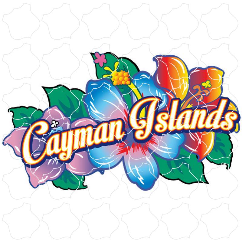 Cayman Islands B.W.I Colorful Hibiscus