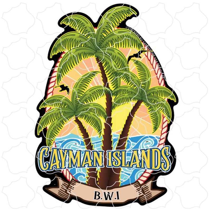 Cayman Islands B.W.I Triple Palms