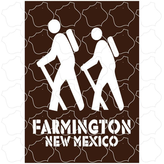 Farmington, New Mexico Hikers Brown Sign