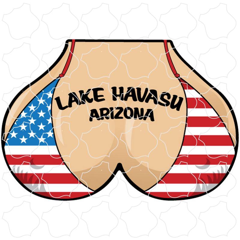 Lake Havasu Arizona USA Flag Bikini Top