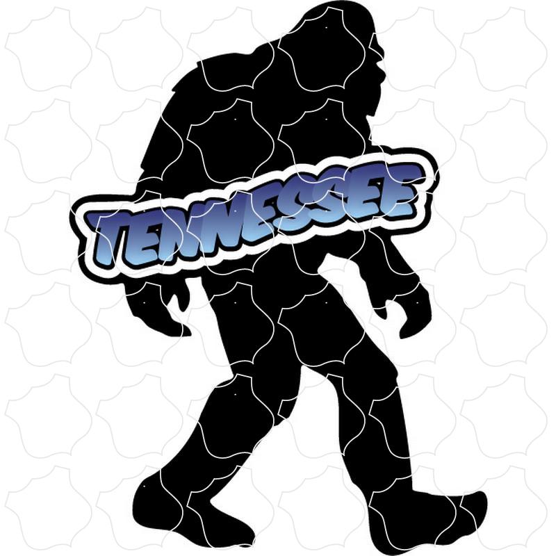 Tennessee Big Foot Silhouette