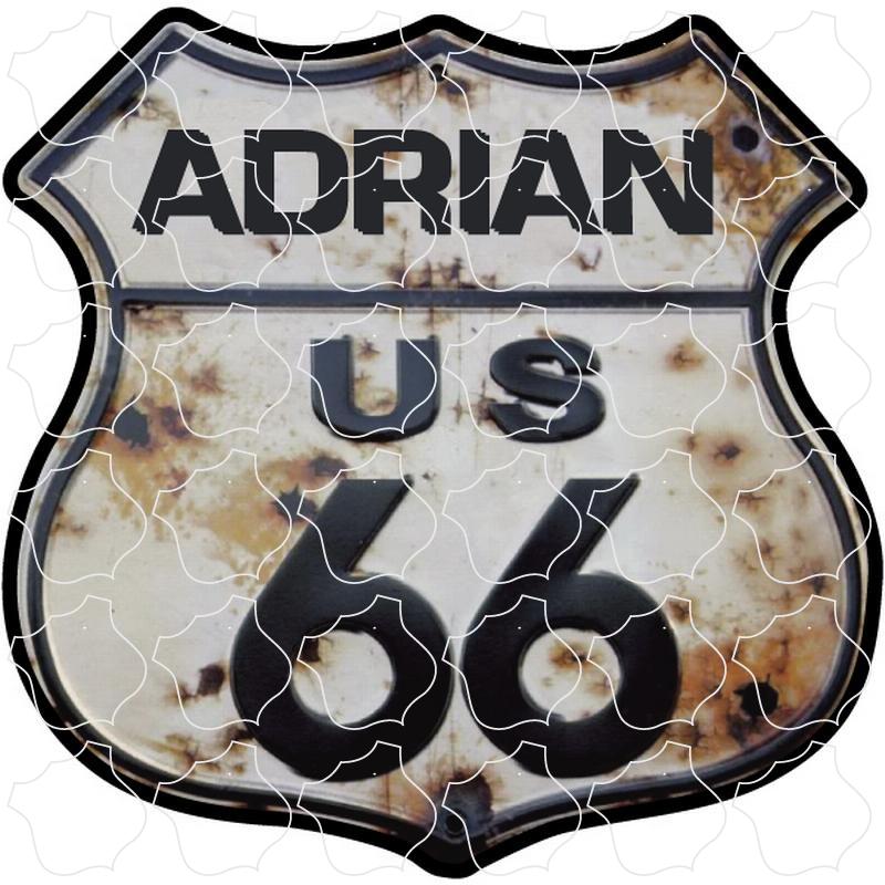 Adrian Route 66 Rusty Shield