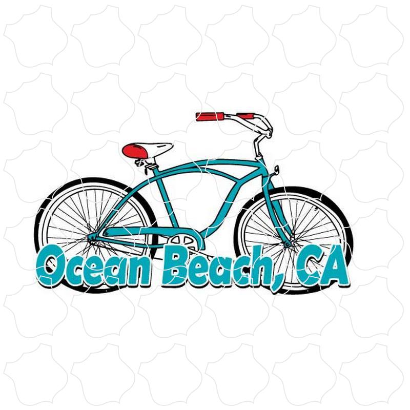 Ocean Beach Blue Beach Cruiser