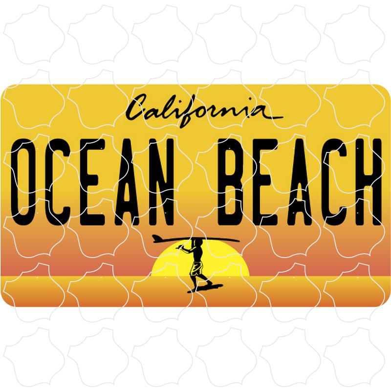 Ocean Beach Endless Summer License Plate