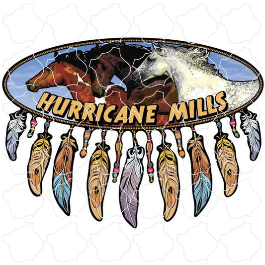 Hurricane Mills, Tennessee Horse Oval Dreamcatcher