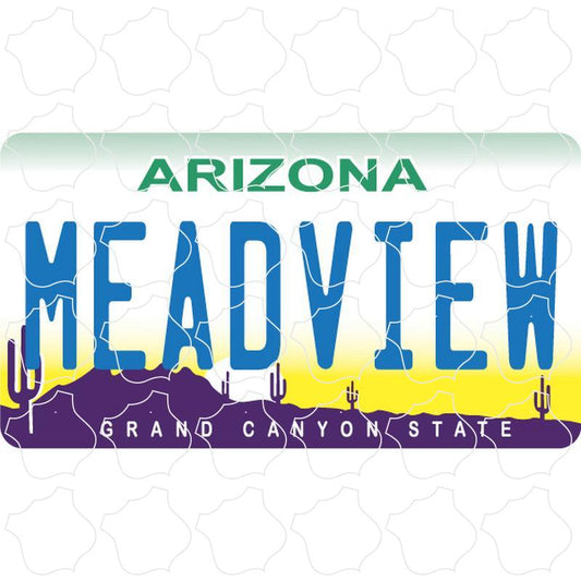 Meadview Arizona License Plate