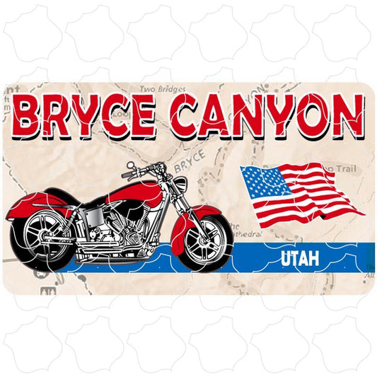 Bryce Canyon Motorcycle on Map