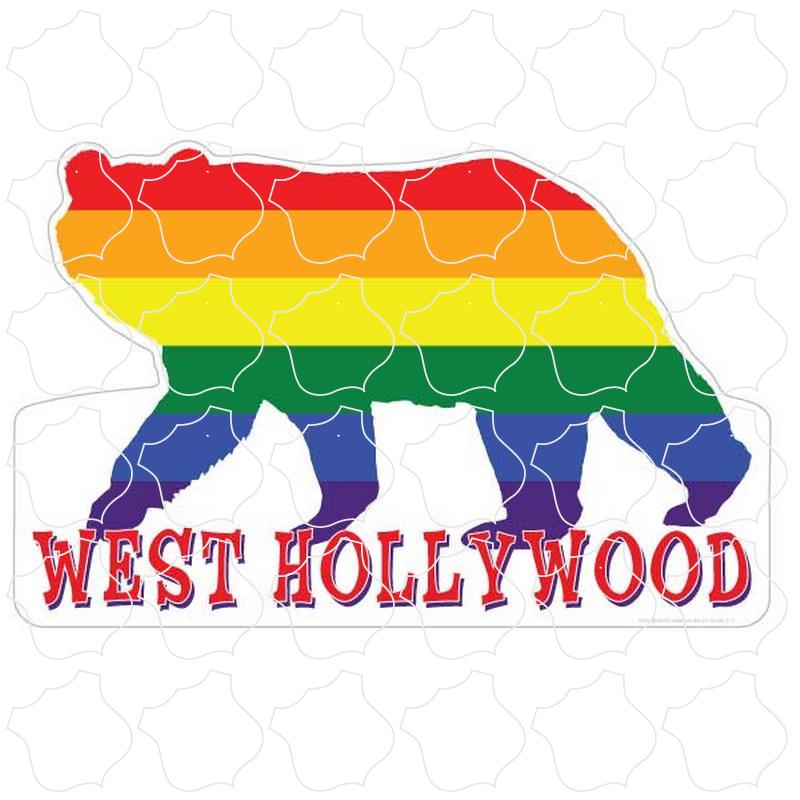 West Hollywood Walking Rainbow Bear