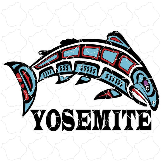 Yosemite Native Stylized Salmon