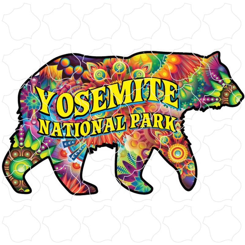 Yosemite National Park Psychedelic Bear