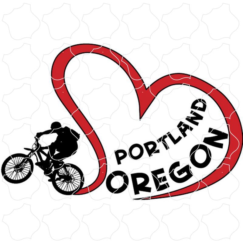 Portland, Oregon Bike Heart