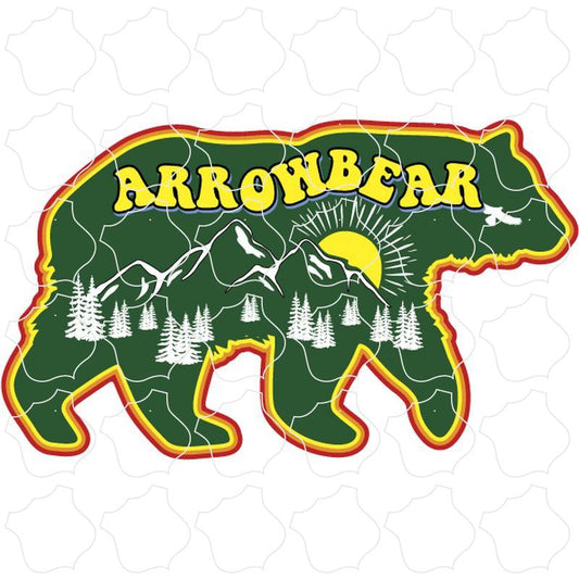 Arrowbear Green Bear Retro