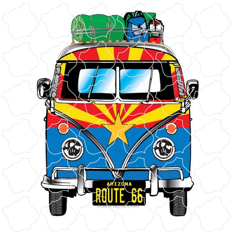 Arizona Arizona Camping Bus Flag