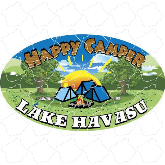 Lake Havasu Arizona Happy Camper Oak Trees Oval