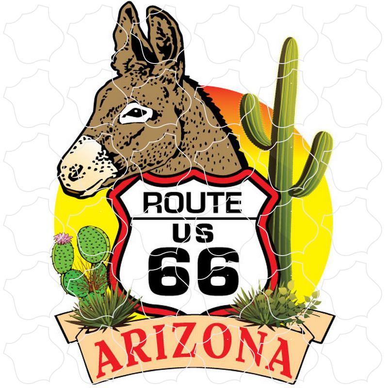 Arizona Donkey Head 66 Shield