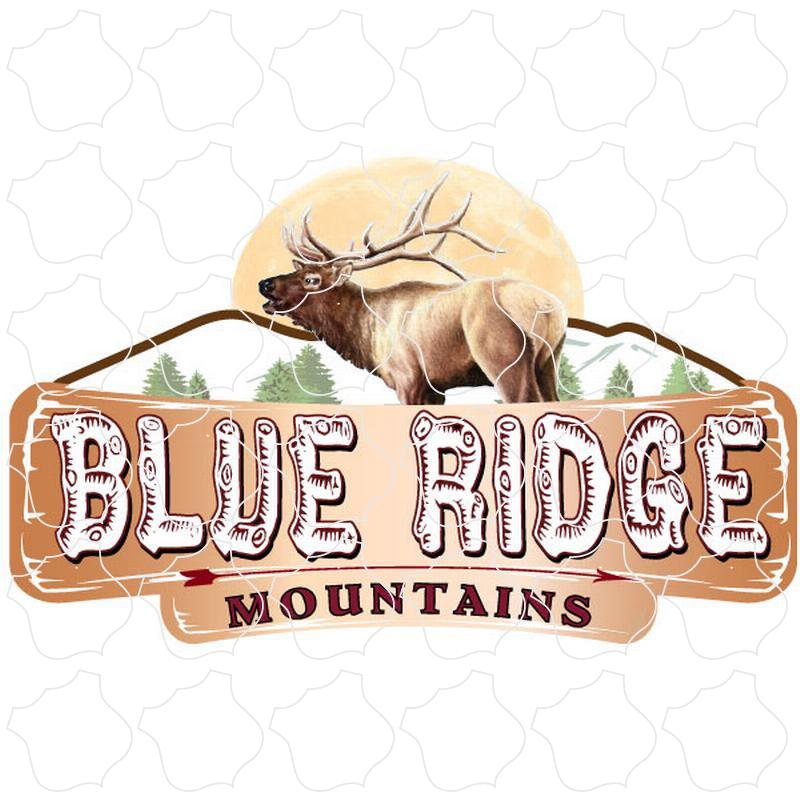 Blue Ridge Mountains Elk Winter Sign