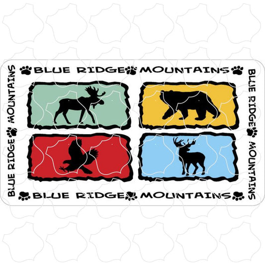 Blue Ridge Mountains Mountain Animal Silhouettes