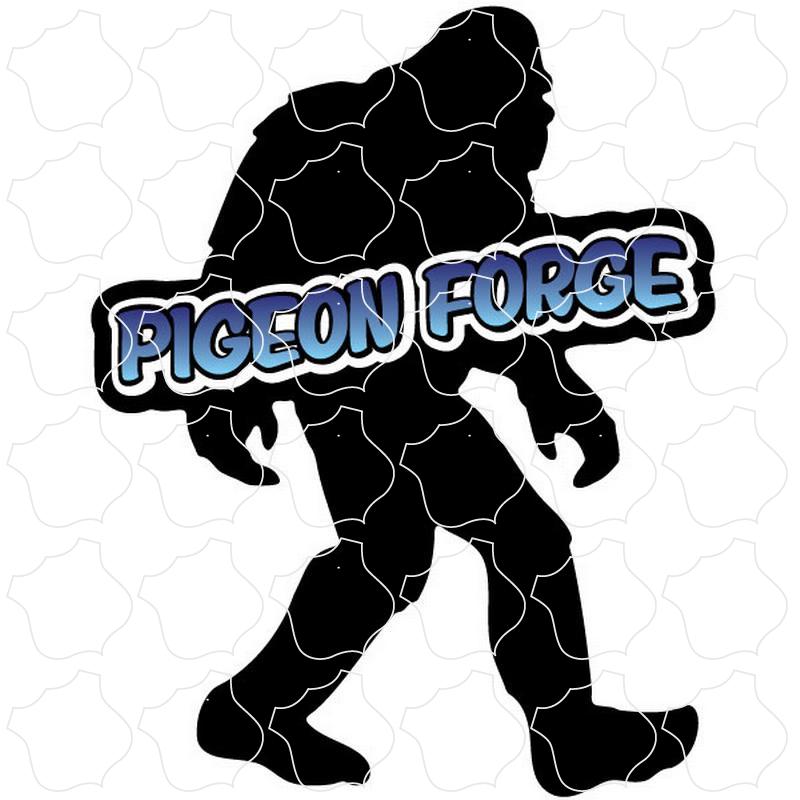 Pigeon Forge Big Foot Silhouette