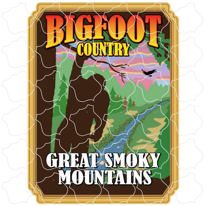 Great Smoky Mountains Bigfoot Country Sunset Scene