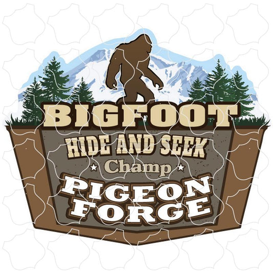 Pigeon Forge Bigfoot Hide & Seek Champ