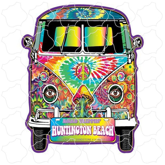 Huntington Beach Road Trippin Tie Dye Bus