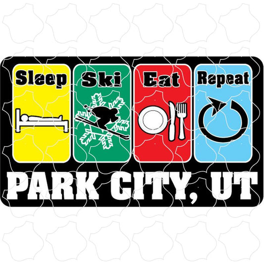 Park City, UT Sleep Ski Eat Repeat (Like 44521)