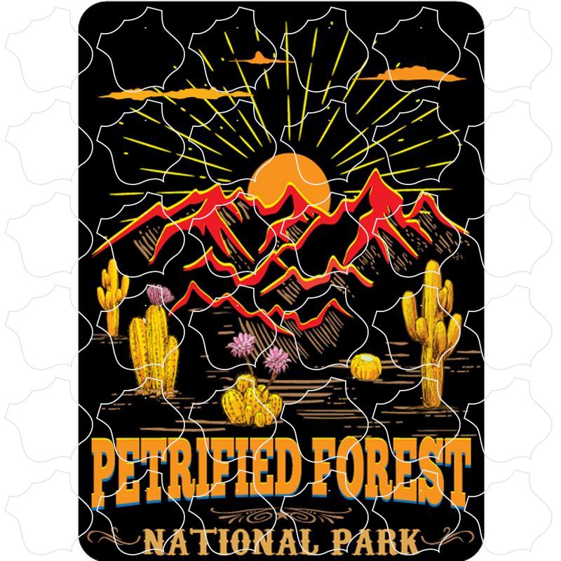 Petrified Forest National Park Black and Orange Desert