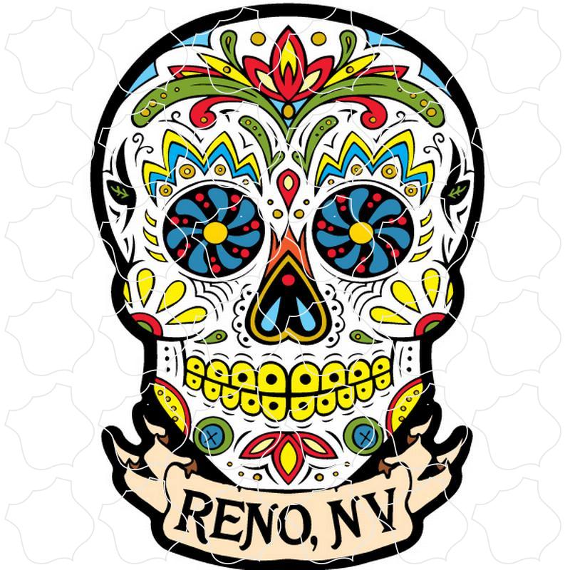 Reno, NV White Sugar Skull