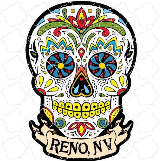 Reno, NV White Sugar Skull