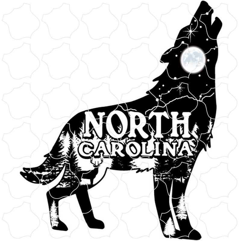 North Carolina Wolf Howling Mountain scene inside