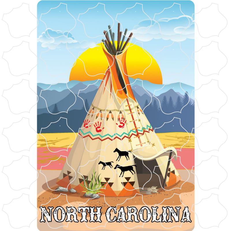 North Carolina Teepee Sun Scene