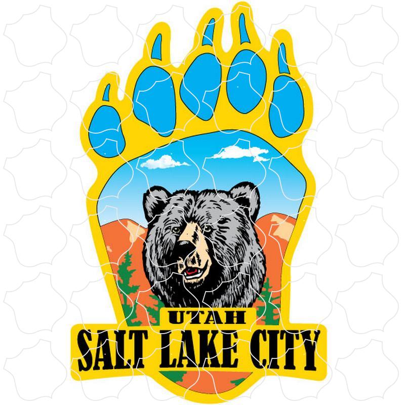 Salt Lake City, Utah Bear Head Bear Paw