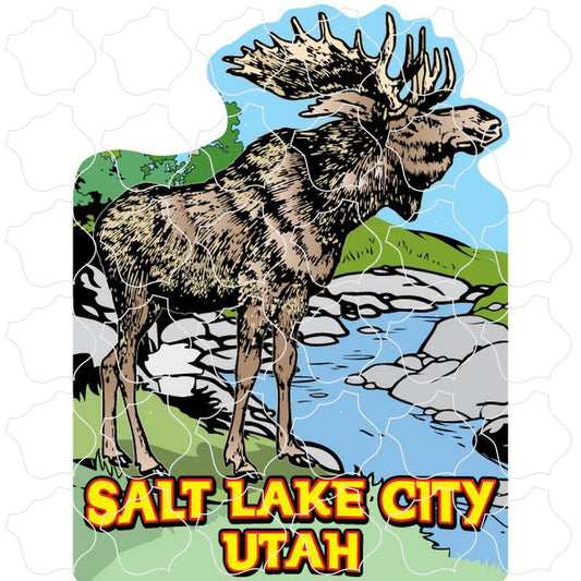 Salt Lake City, Utah Riverbank Moose