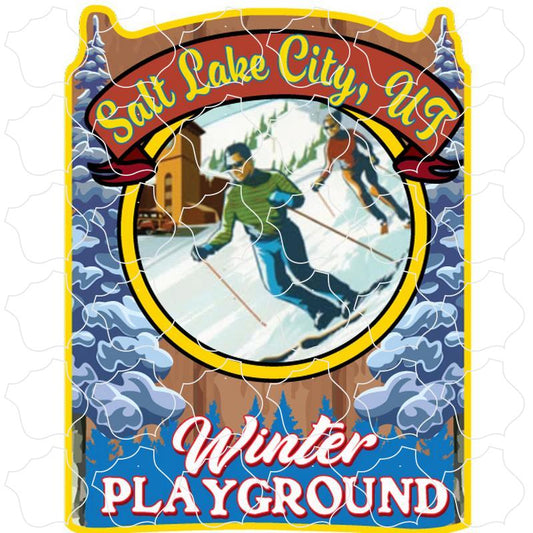 Salt Lake City, Utah Winter Playground skiing