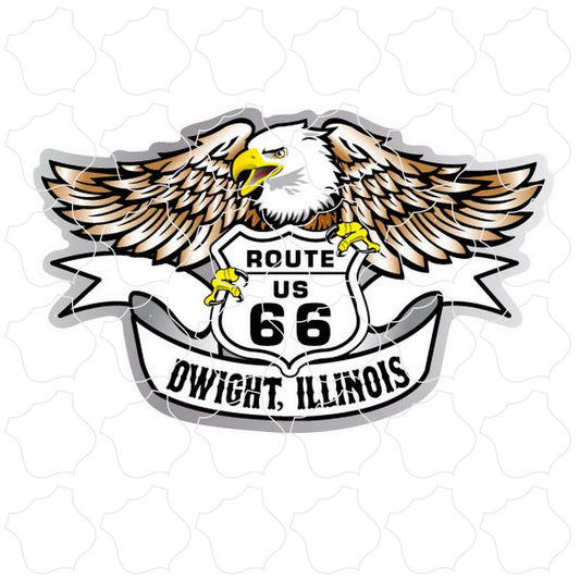 Dwight, IL Route 66 Eagle Banner