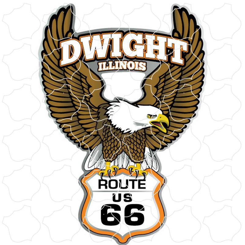 Dwight, IL Eagle Route 66 Shield