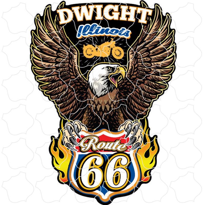 Dwight, Illinois Eagle Route 66 Shield