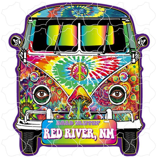 Red River, NM Road Trippin Tie Dye Bus