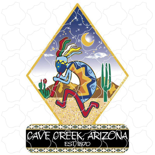 Cave Creek, Arizona est. 1870 Kokopelli Diamond