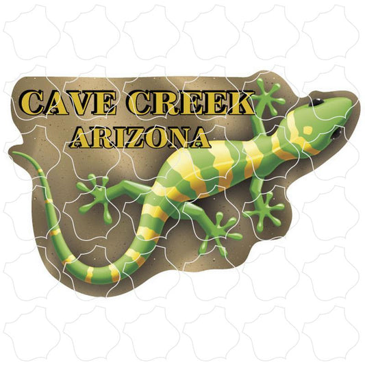 Cave Creek, Arizona Yellow Green Gecko