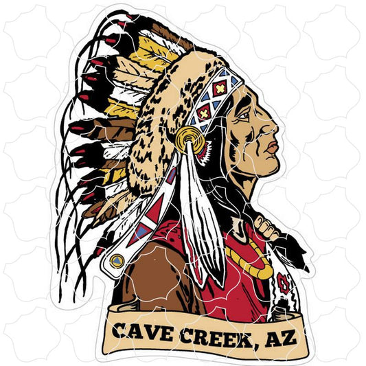 Cave Creek, AZ Native American Chief Side View