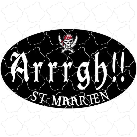 St. Maarten Arrrgh Black Oval