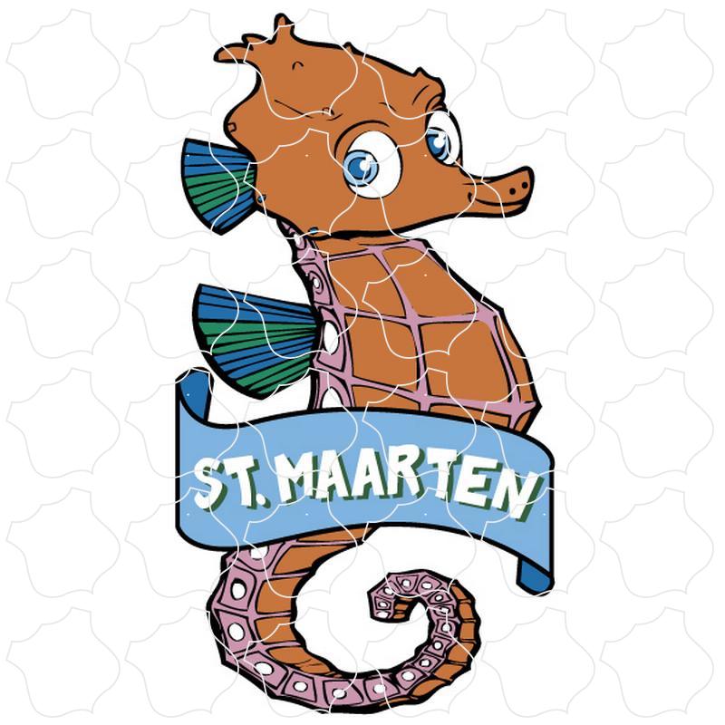 St. Maarten Seahorse with Banner