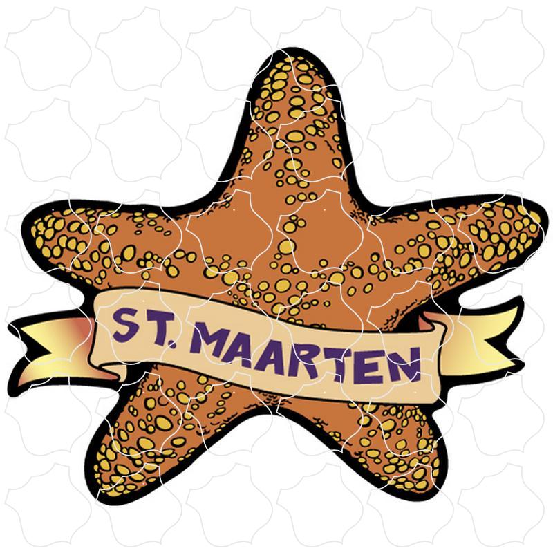 St. Maarten Starfish with Banner