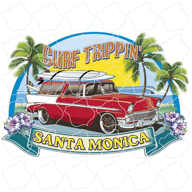 Santa Monica Surf Trippin' Old Red Station Wagon