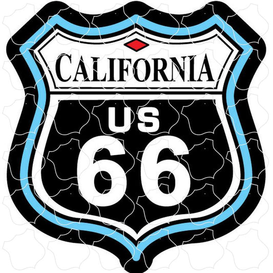 California Route 66 Color Shield