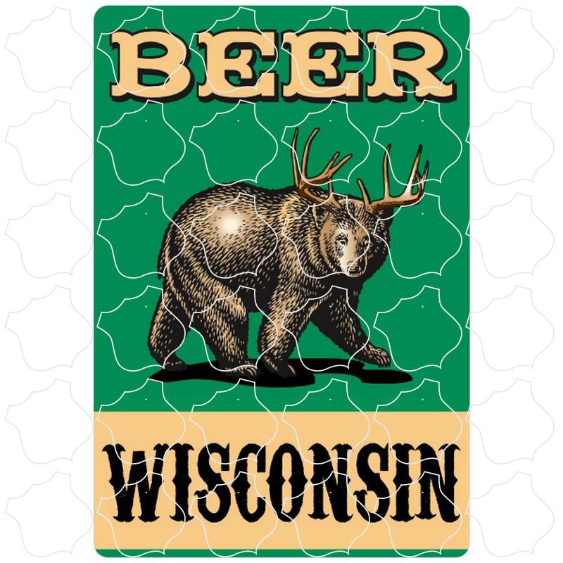 Wisconsin Bear Deer Beer